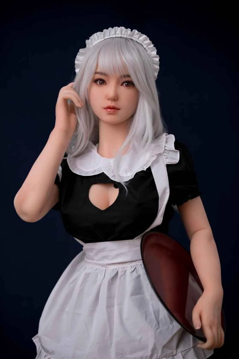 148cm/4ft10 C-cup Silicone Head Maid Sex Doll Review - XY Doll