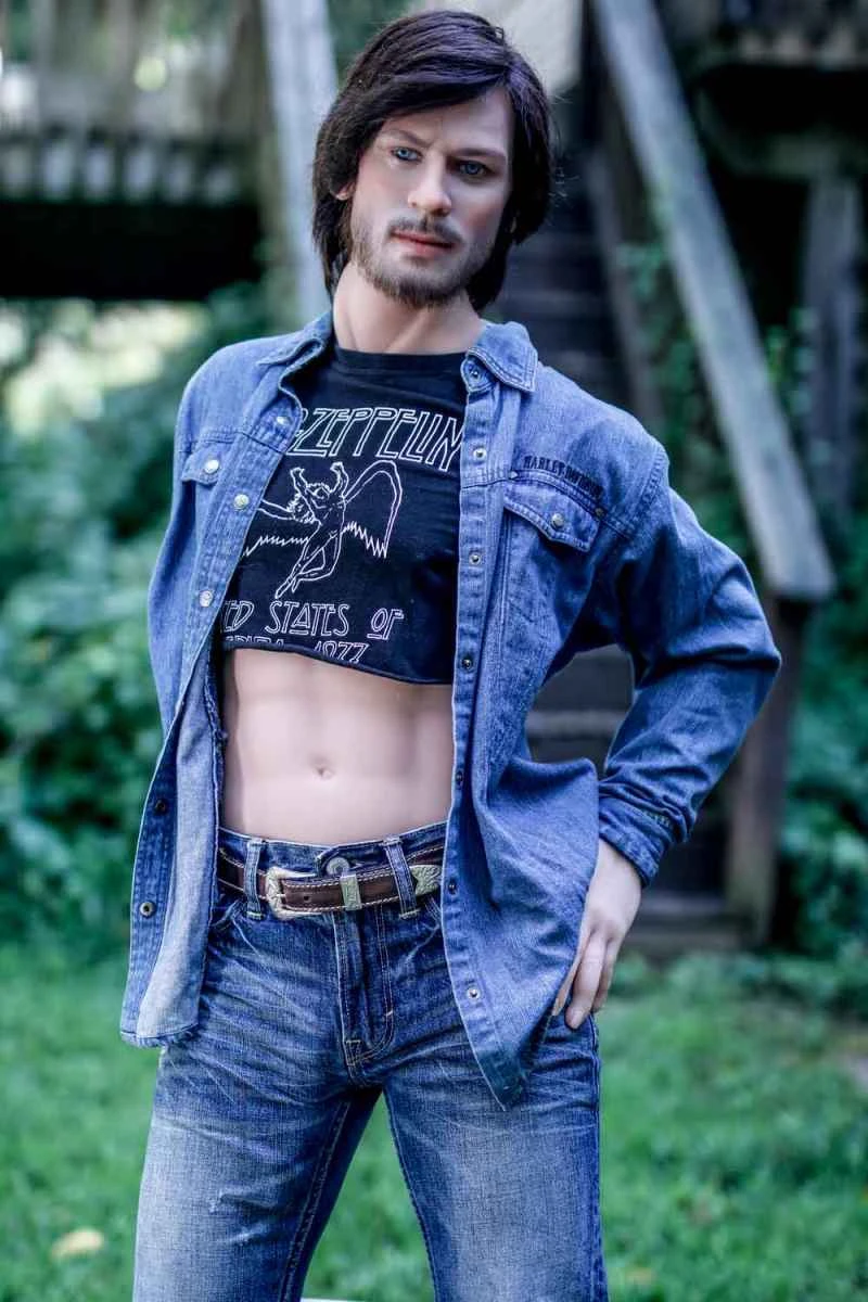 167cm/5ft6 Male Silicone Head Sex Doll Alston with Hair Implants - HR Doll Review